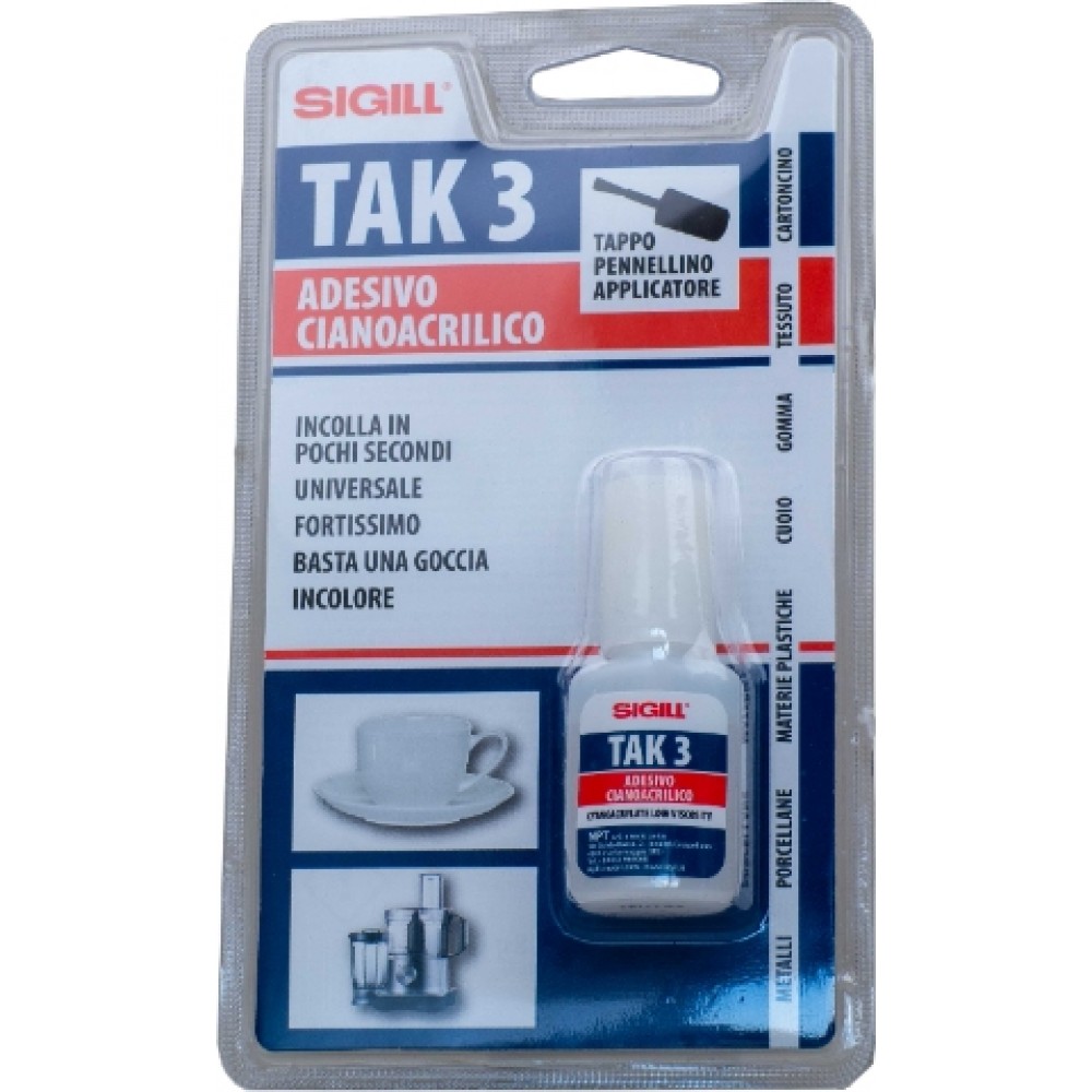 ΚΟΛΛΑ ΣΤΙΓΜΗΣ ΚΥΑΝΟΑΚΡΥΛΙΚΗ SIGILL TAK 3  8gr (01567) ΚΟΛΛΑ ΣΤΙΓΜΗΣ ΚΥΑΝΟΑΚΡΥΛΙΚΗ SIGILL TAK 3  8gr (01567)