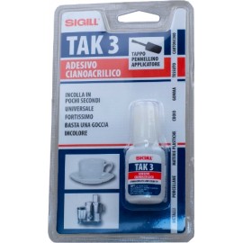 ΚΟΛΛΑ ΣΤΙΓΜΗΣ ΚΥΑΝΟΑΚΡΥΛΙΚΗ SIGILL TAK 3  8gr (01567) ΚΟΛΛΑ ΣΤΙΓΜΗΣ ΚΥΑΝΟΑΚΡΥΛΙΚΗ SIGILL TAK 3  8gr (01567)