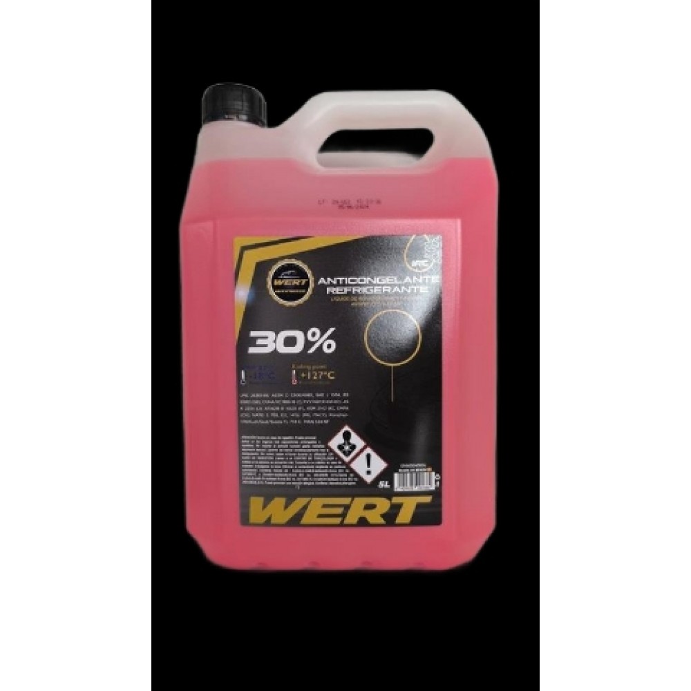 ΑΝΤΙΨΥΚΤΙΚΟ G12 ΚΟΚΚΙΝΟ (5L) WERT (-18oC+127oC) (UNE 26361-88,ASTM D 3306/4985,SAE J 103,BS6580 (GB),CUNA NC)