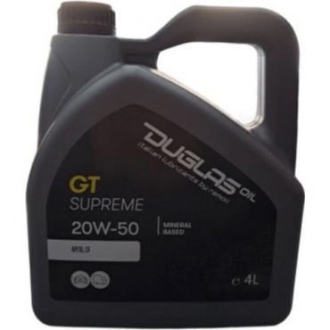 ΛΑΔΙ 20W50 (4L) DUGLAS GT SUPREME API SG, SF, CD (VLDC130004L)