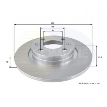 ΔΙΣΚΟΠΛΑΚΑ ΕΜΠΡΟΣΘΙΑ SMART FORTWO 14-15/RENAULT LOGAN 04-12,TWINGO 93-14/DACIA SANDERO 08-12 (ADC2709)(COMLINE)(6001 577 683) ΔΙΣΚΟΠΛΑΚΑ ΕΜΠΡΟΣΘΙΑ SMART FORTWO 14-15/RENAULT LOGAN 04-12,TWINGO 93-14/DACIA SANDERO 08-12 (ADC2709)(COMLINE)(6001 577 683)