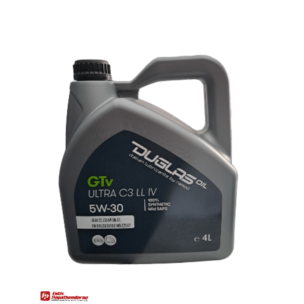 ΛΑΔΙ 5W30 (4L) DUGLAS (C3) LLIV (API SP, SN, CF)-(ACEA C2, C3)-MB 229.52, 229.51, 229.31, MB 226.51-9.55535/03-VW 504.00/507.00