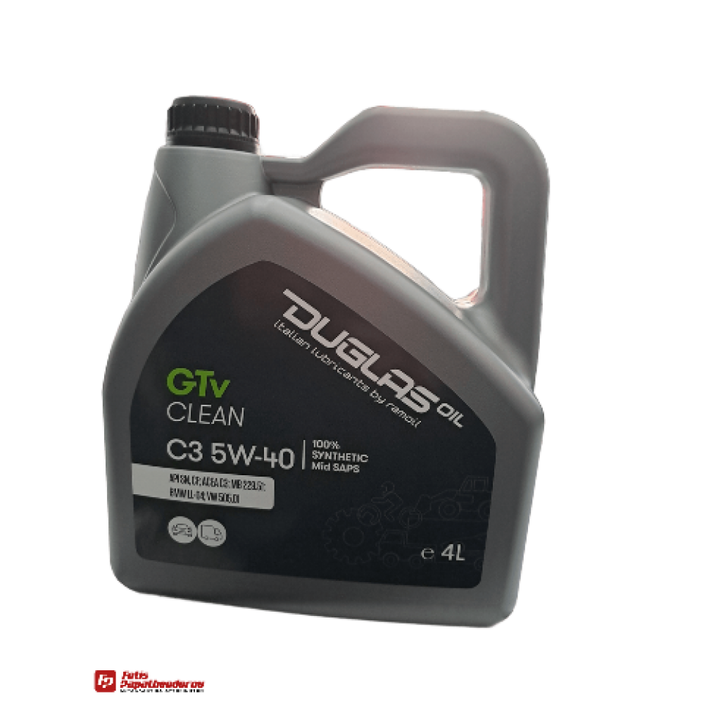 ΛΑΔΙ 5W40 (4L) DUGLAS API SP, SN, CF-ACEA C3-MB 229.51, 229.31, 226.5-BMW LL-04 VW 502.00, 505.00, 505.01, 511,00-